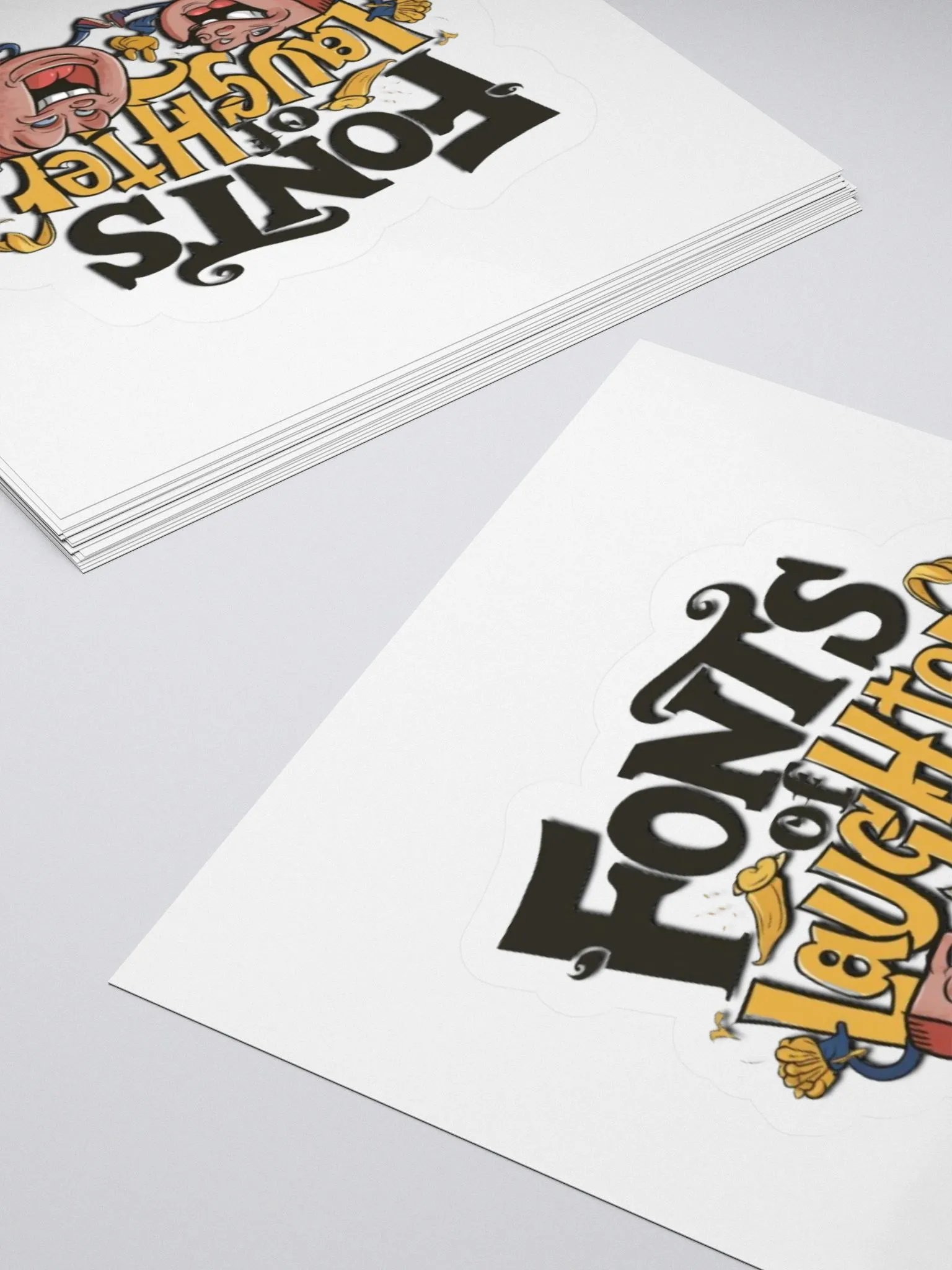 Hilarious Hot Dog Sticker: Fonts of Laughter - Exclusive Design product image (4)