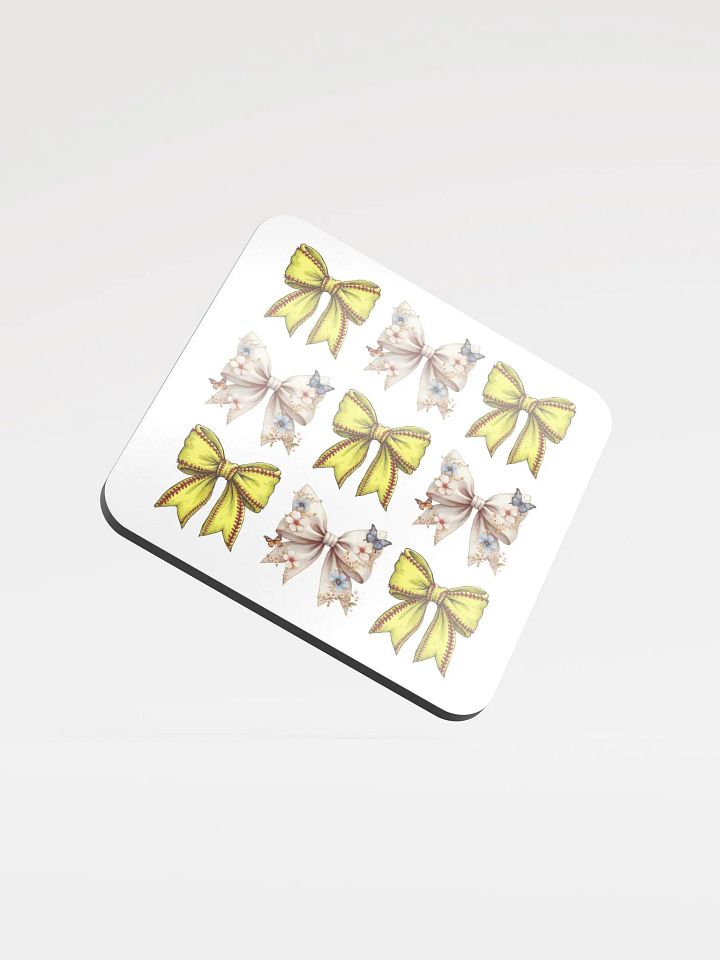 Spring Bows Softball Butterfly Dream Cork Coasters product image (2)