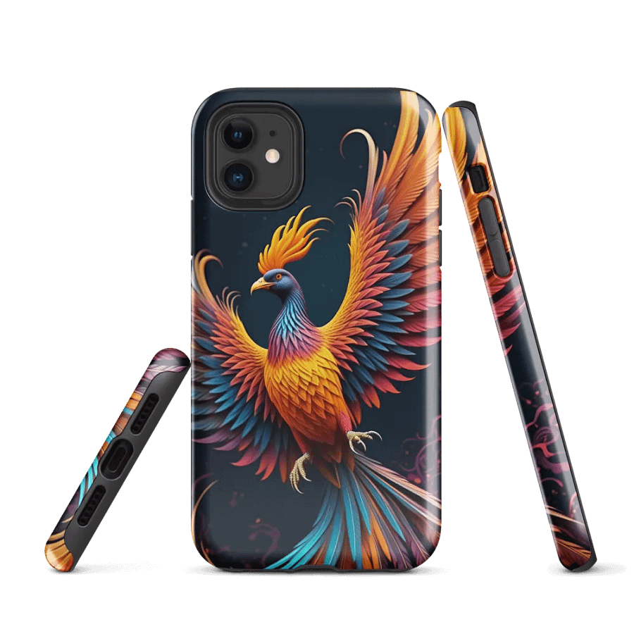 Tough Phone Case for iPhone® - Colorful Phoenix product image (1)