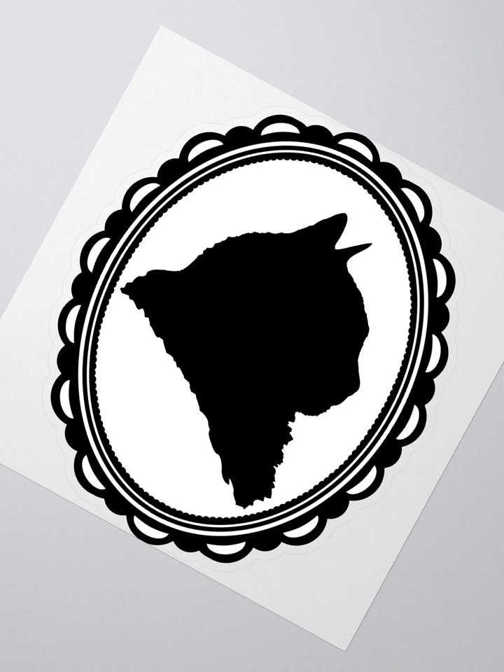 Cat Silhouette: To the Right Sticker product image (2)