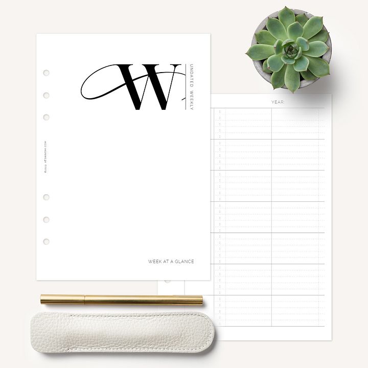 The Undated Weekly - Printable A5 Planner Insert product image (1)