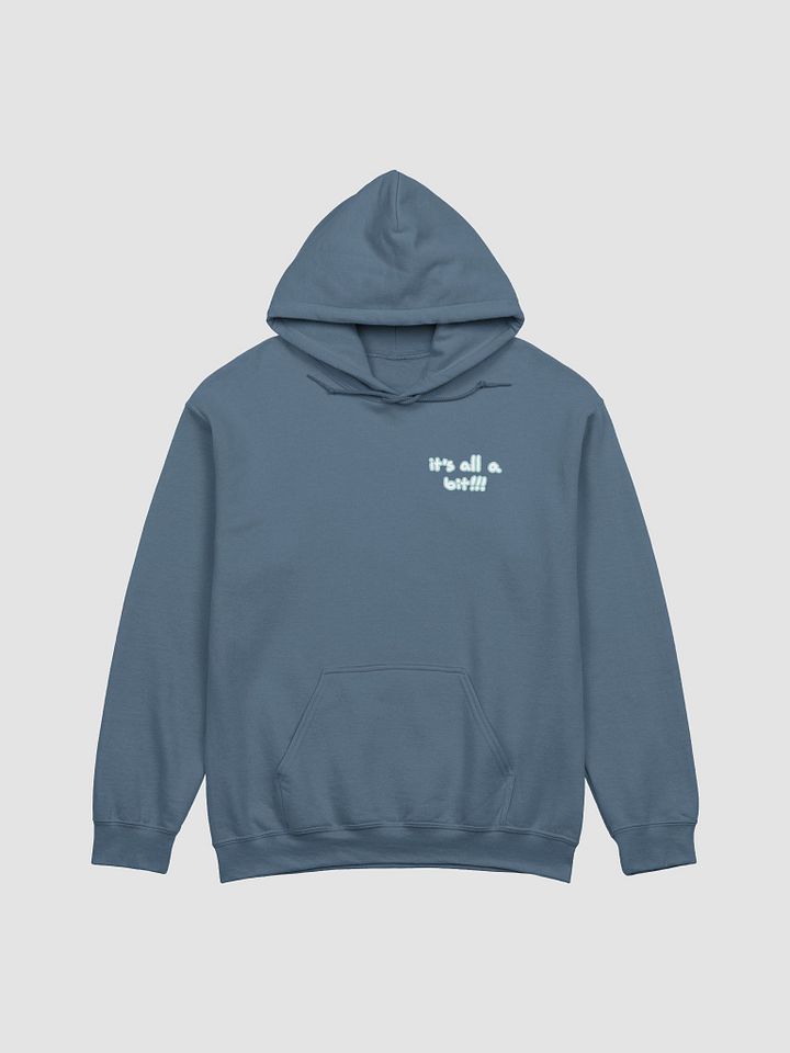 “It’s all a bit!!!” (sm. lined design, #A8D7D8) classic hoodie product image (32)