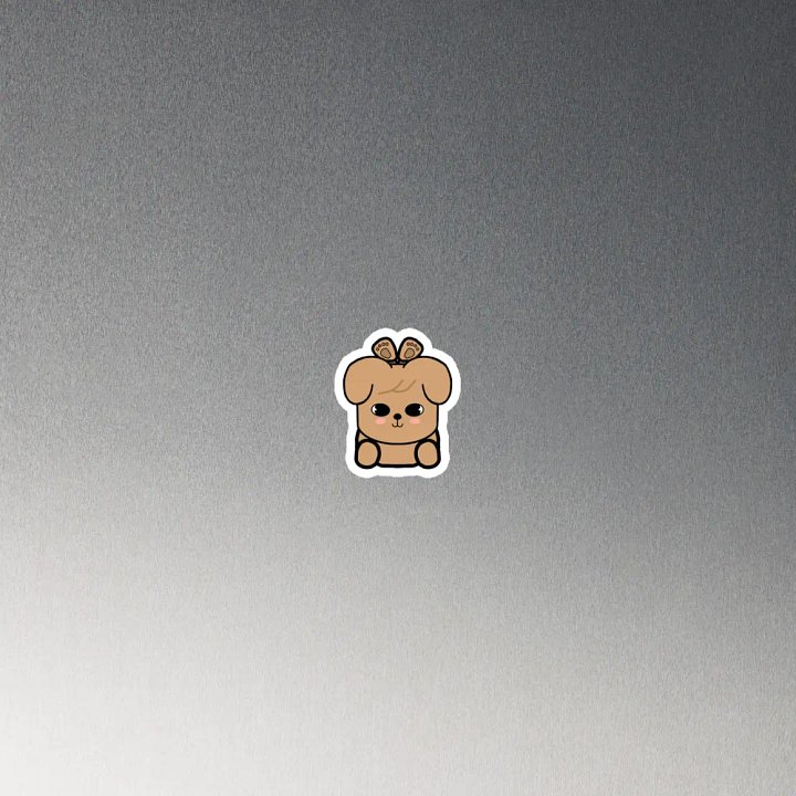 Laid down PuppyM magnet product image (4)