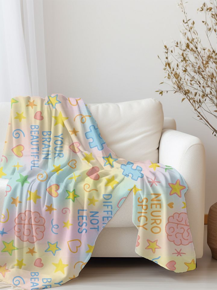 Neurodivergent Doodle Blanket product image (2)