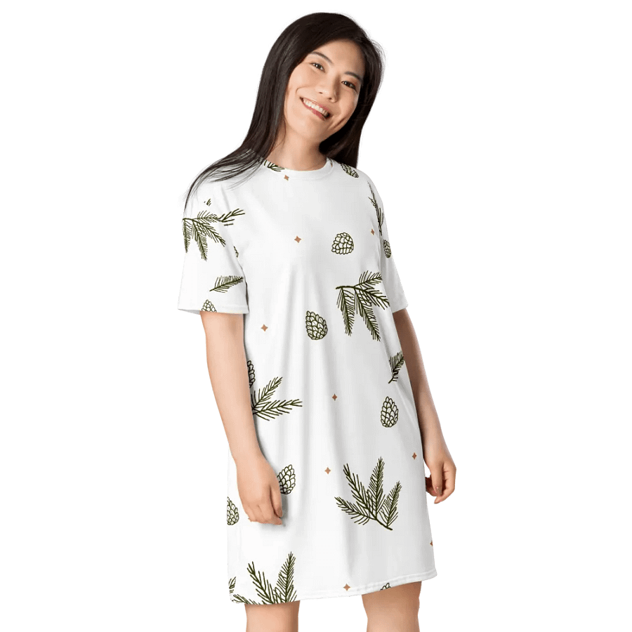 Pine Cone Paradise T-Shirt Dress product image (4)