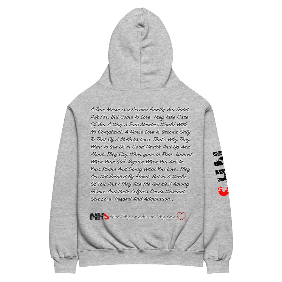 NHS Hoodie, Nurse Love, Healthcare Sweatshirt, Unbounded Love, Support NHS, Nurse Heart product image (20)