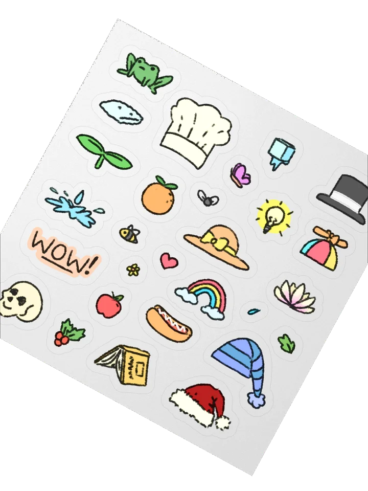 Hat Sticker 2026 Animal Calendar Add-On product image (2)