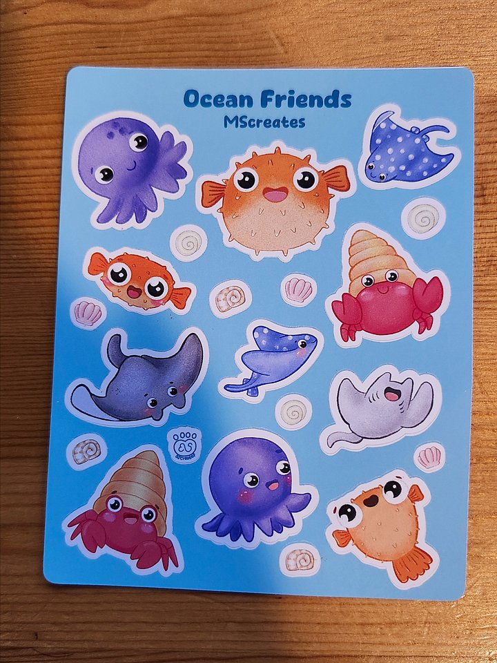 Ocean Friends Sticker sheet product image (2)
