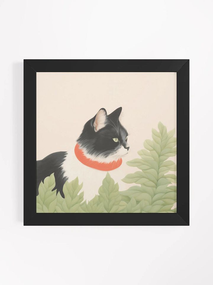Whiskers and Leaves Framed Matte Poster product image (2)