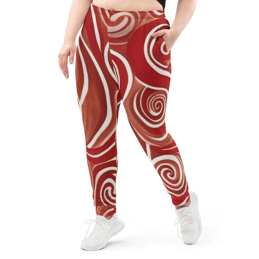 Funky Cherry Swirls Liquid Tie-Dye Women's Joggers product image (6)