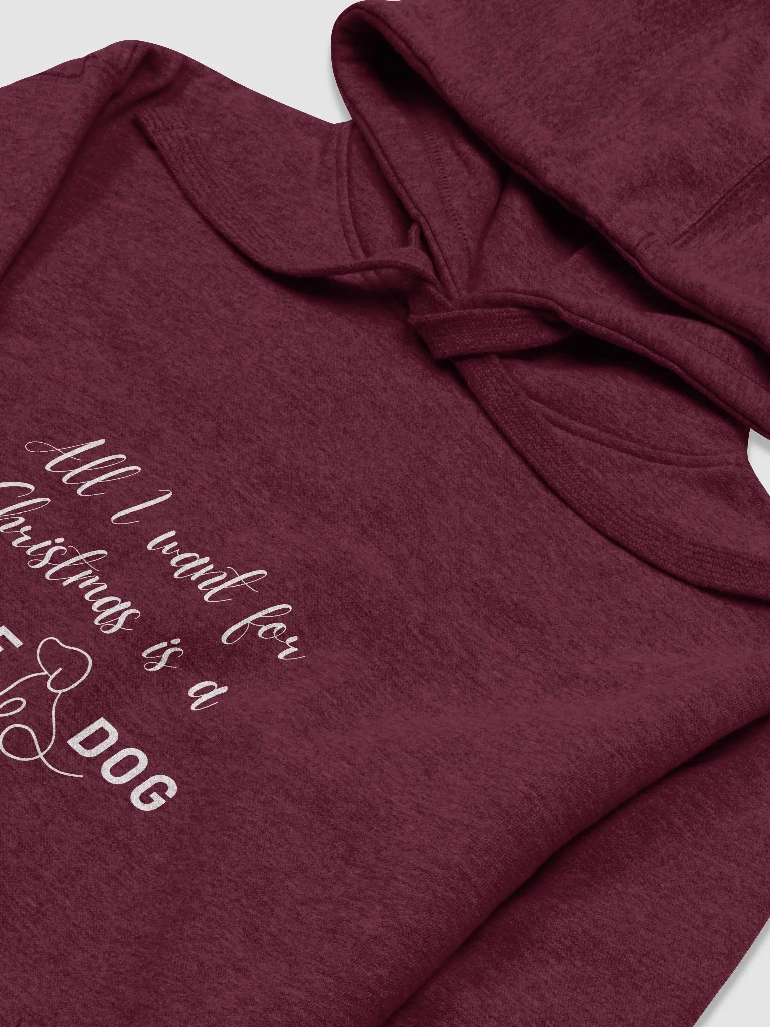 All I want for Christmas Hoodie - Maroon product image (3)