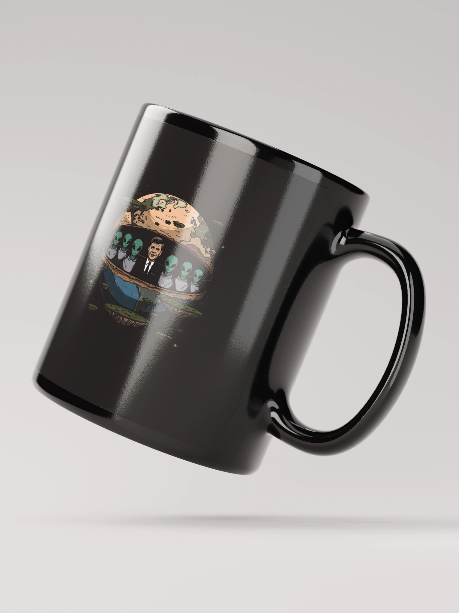 JFK Chilling with the Aliens Mug — TE.MUG-03 product image (2)