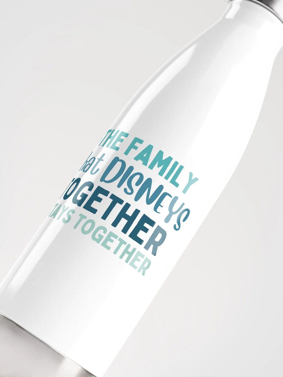 Disney World Family Stainless Steel Water Bottle white product image (5)