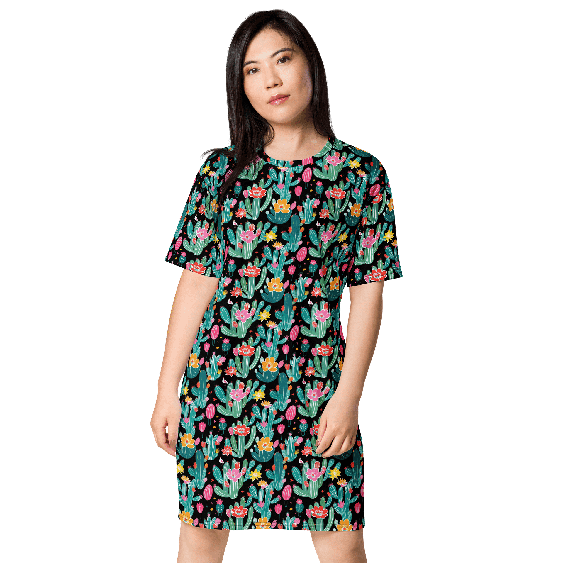Chic Comfort: Unleash Your Style with All-Over T-Shirt Dress product image (1)