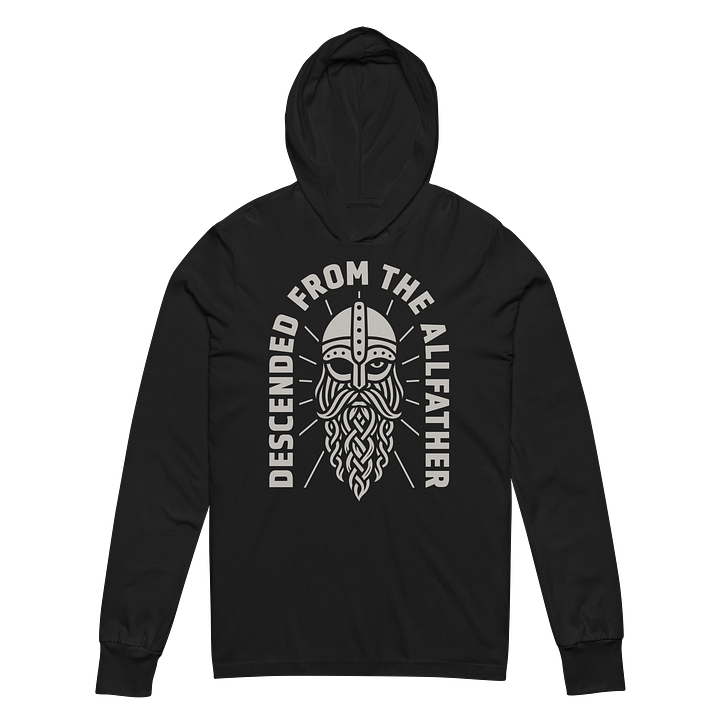 Descended from the Allfather Hooded Long Sleeve Tee product image (20)