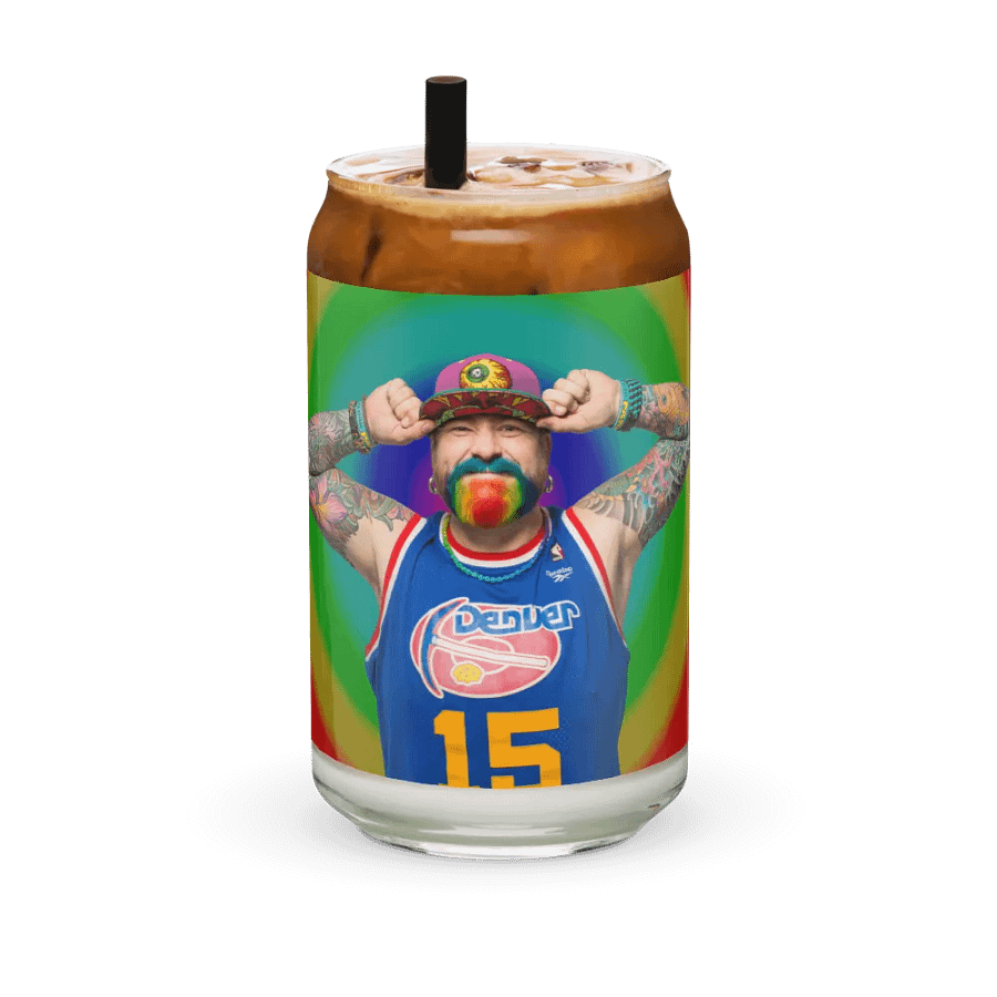 RainbowBeard Looney Can-Shaped Glass product image (6)