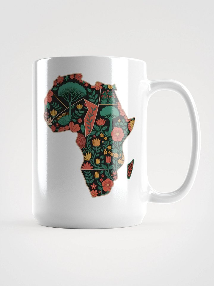 Map of Africa Floral Flower Design Mug product image (1)