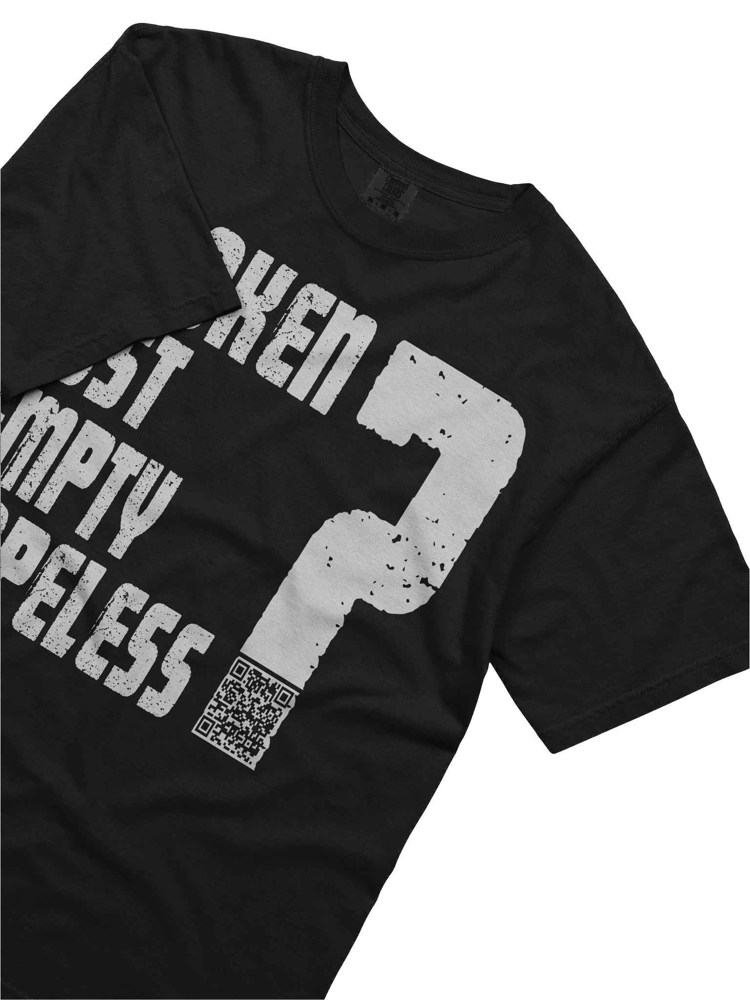 Gospel QR Code front Heavy Tee product image (51)