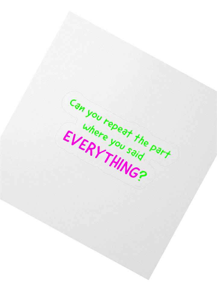 Repeat Everything Stickers product image (7)