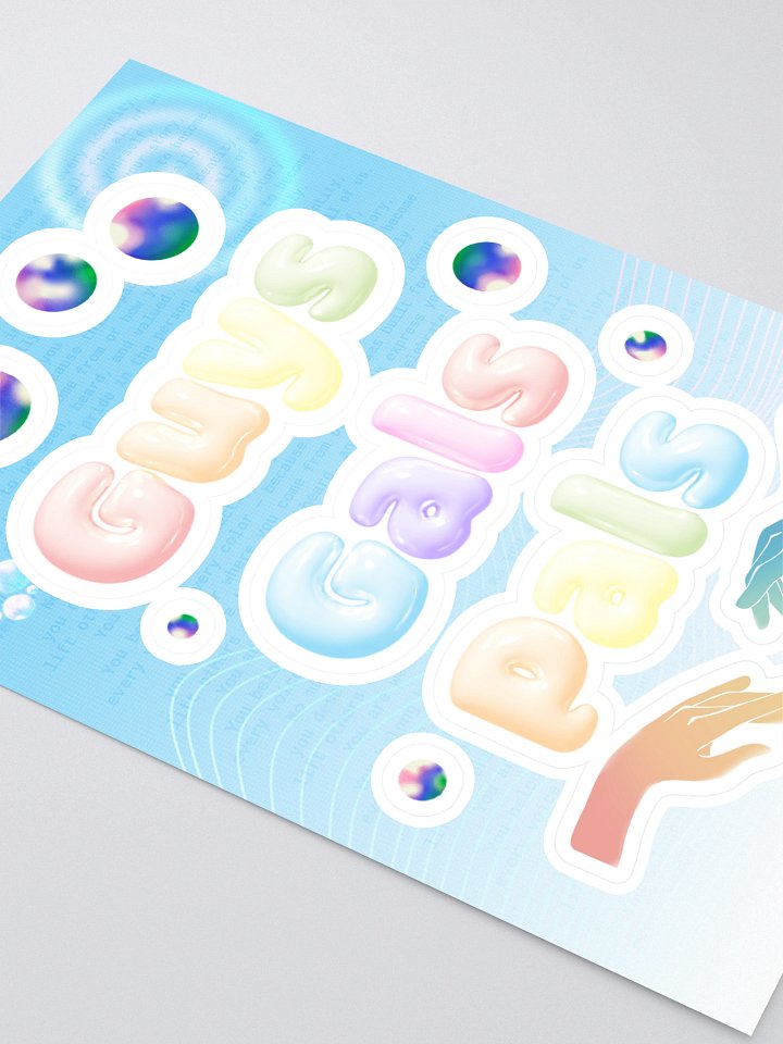 Guys Gals Pals Bubble Pride Sticker Sheet product image (2)