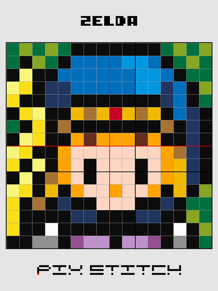 Zelda Pixel Art product image (2)