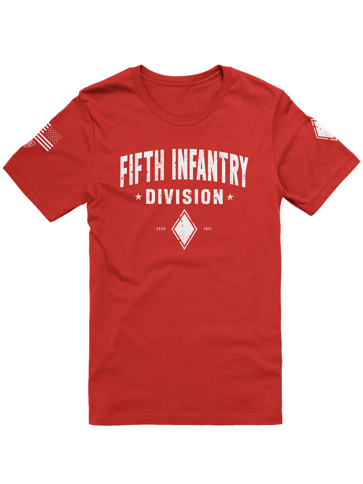 5th Infantry Division - Red Diamond "Distressed" T-Shirt product image (7)