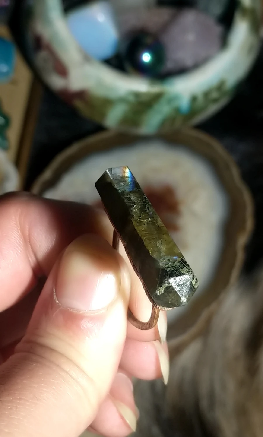 Size 7.5 DT Labradorite Ring product image (5)