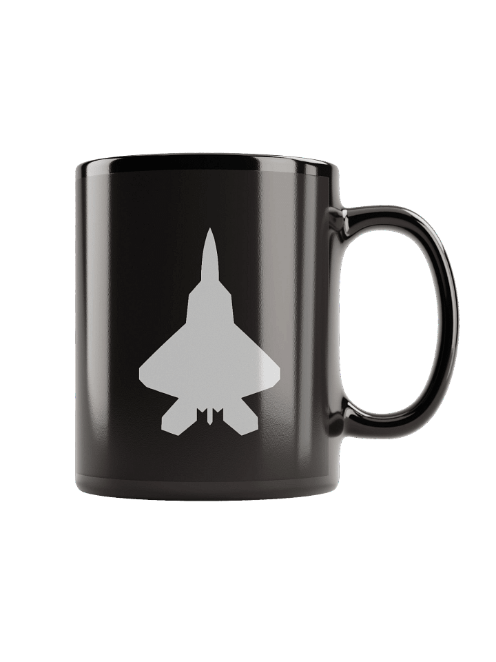Lockheed Martin F-22 Raptor Silhouette Ceramic Mug product image (1)