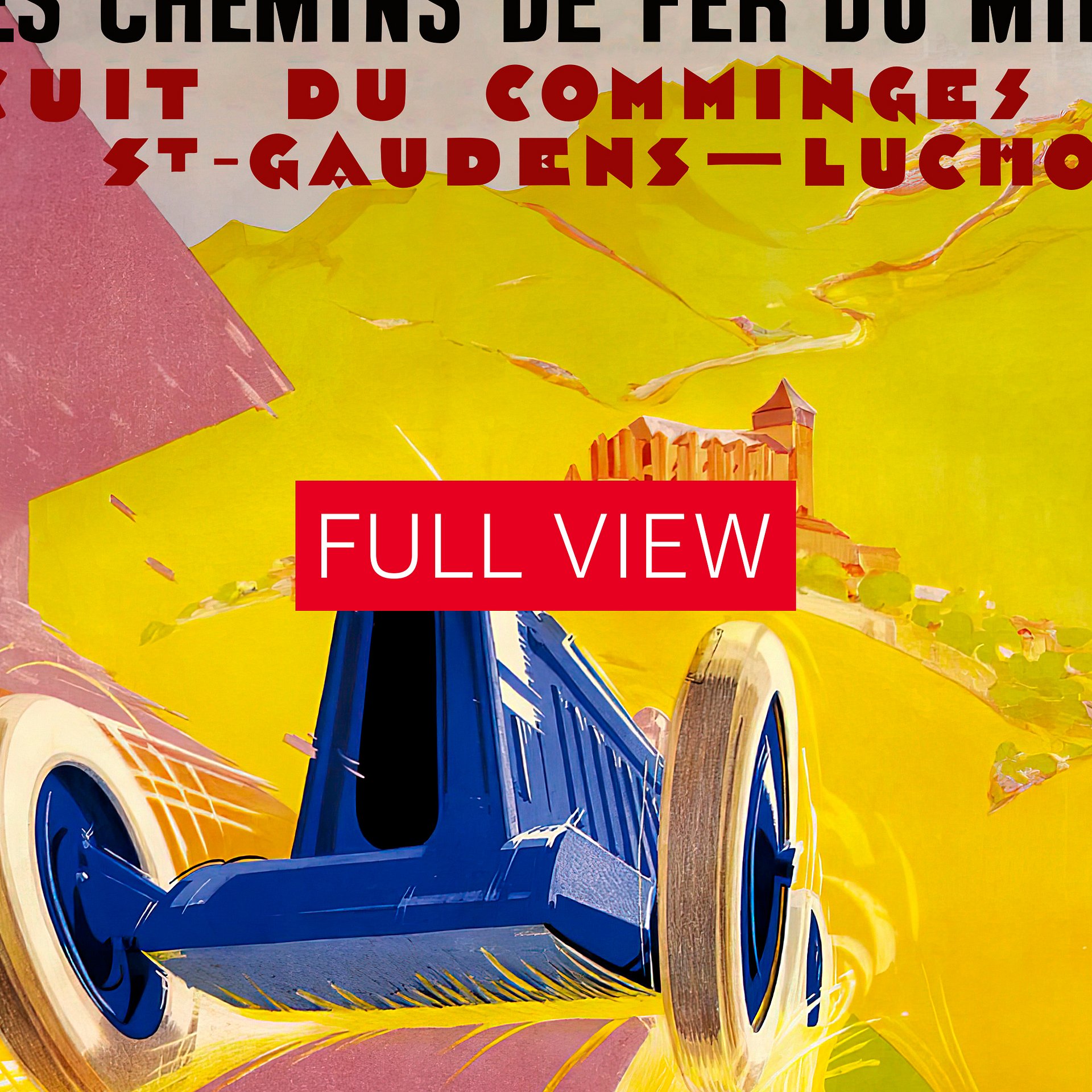 France Monaco Vintage F1 Grand Prix, 1928 poster — Vintage Formula 1 poster, Monaco Grand Prix poster, retro travel poster, retro travel art product image (4)
