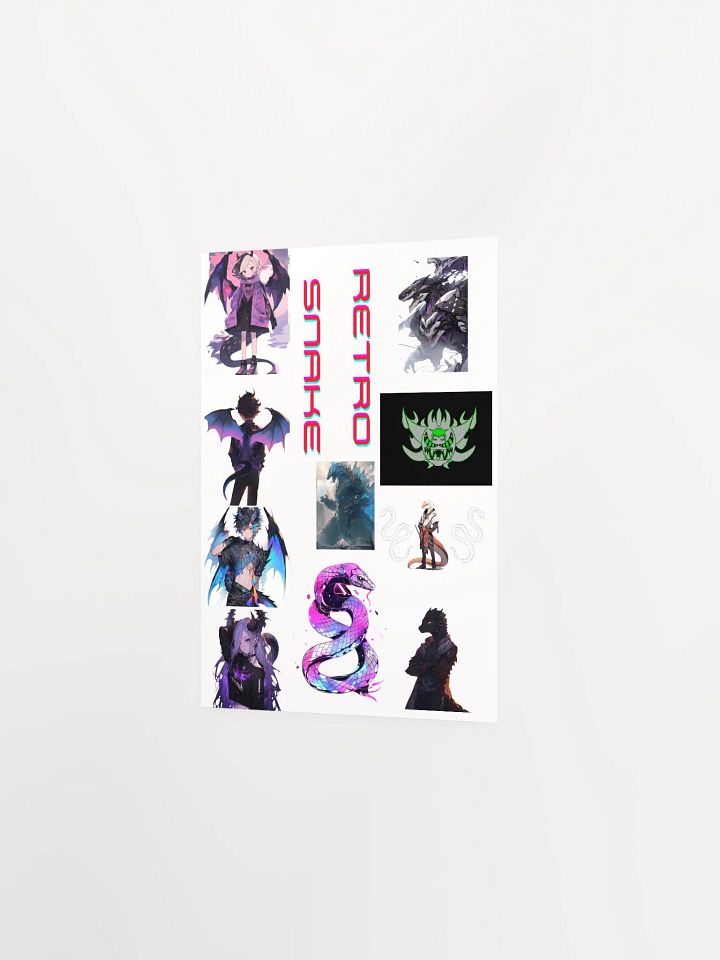 retro snake poster product image (2)