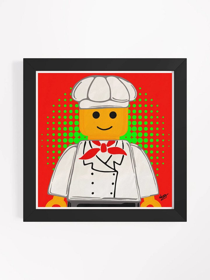 LEGO PEOPLE - Mr Chef (Framed Matte Print) product image (1)