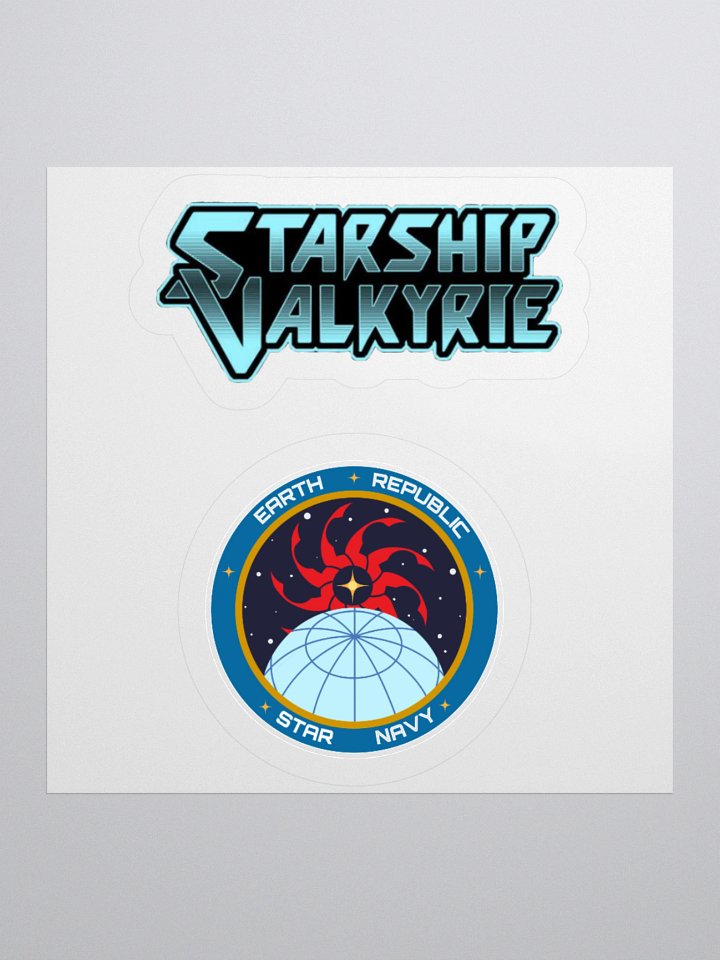 Starship Valkyrie ERSN and Blue Logo Sticker Sheet product image (1)