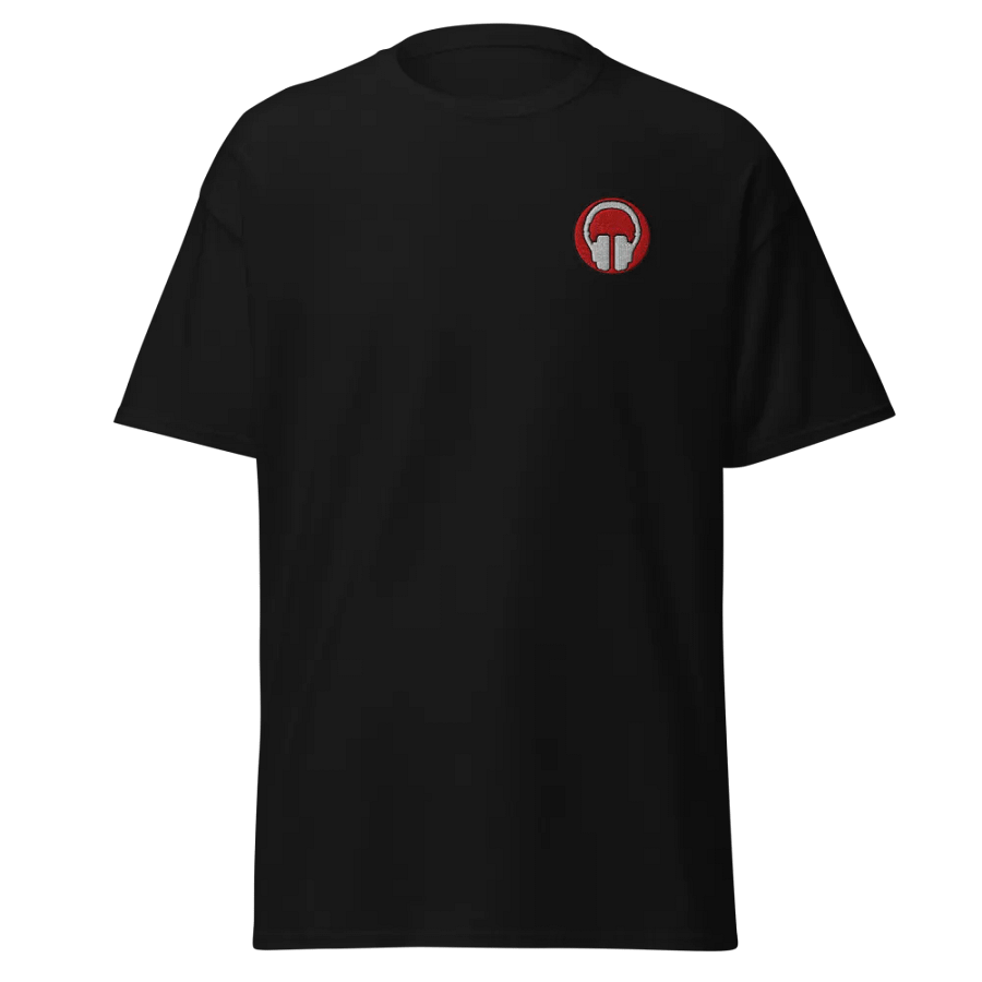 Headphones Embroidered Gildan Heavyweight T-Shirt product image (18)