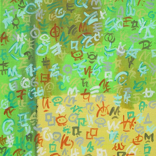Are Instagram posts square again? Anyhow, this one is called 'Fields' and it's 18x24 acrylic on canvas.