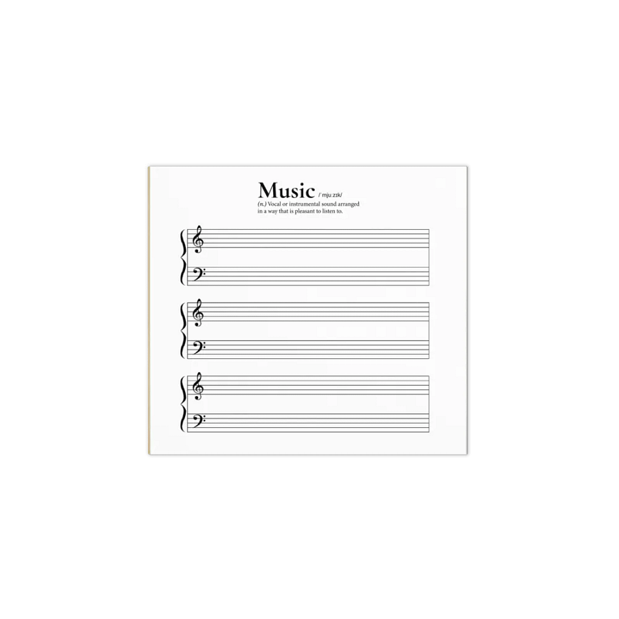 Music Note Writing Practice Pad product image (1)