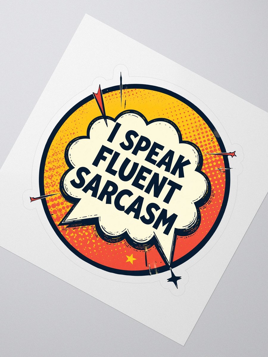 Sarcastic Starburst Kiss Cut Stickers product image (2)
