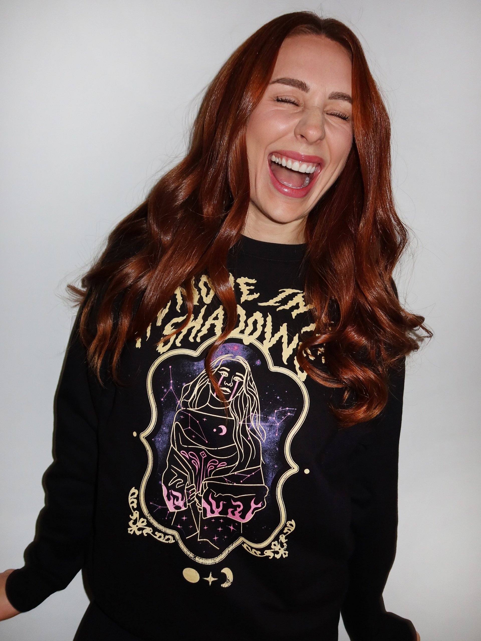 Vintage We Move In The Shadows Crew Neck Sweatshirt product image (3)