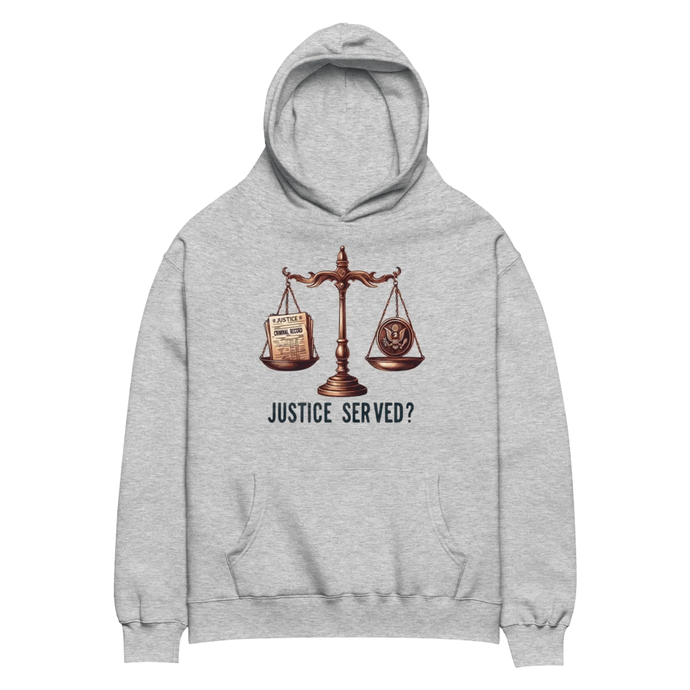Justice Served? Unisex Oversized Hoodie product image (5)