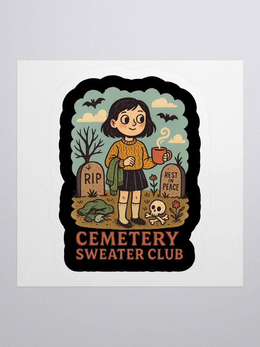 Cemetery Sweater Club Sticker product image (1)