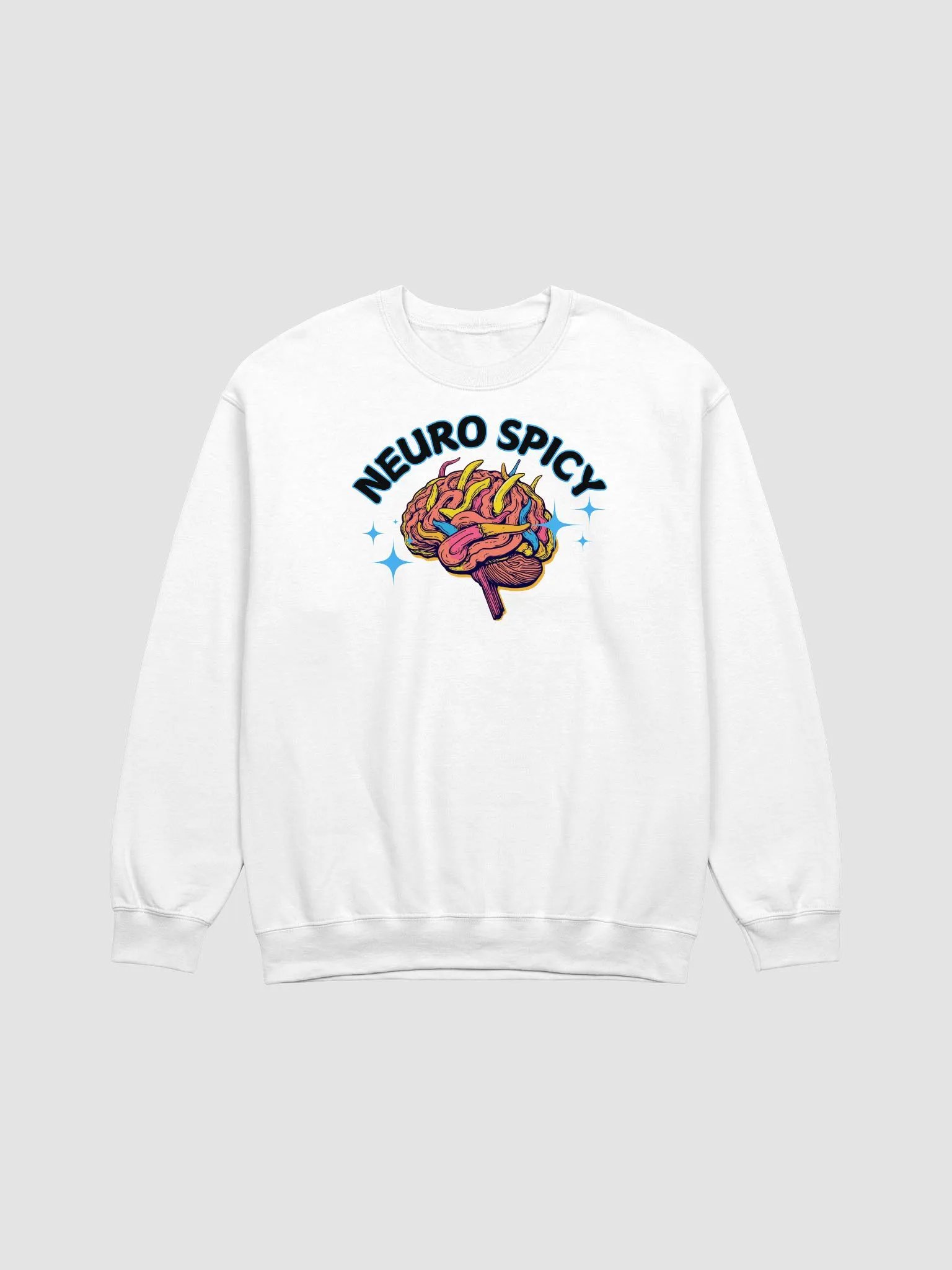 Neuro Spicy Chili Pepper Brain Neurodiverse ADHD Autism Sweatshirt product image (2)