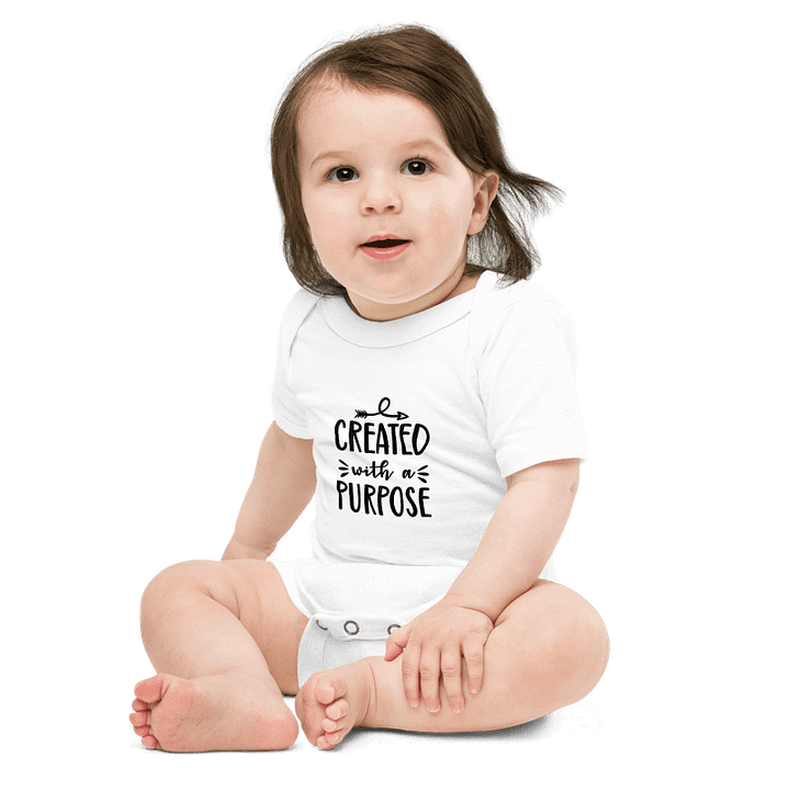'Created with a Purpose' Short Sleeve Onesie product image (1)