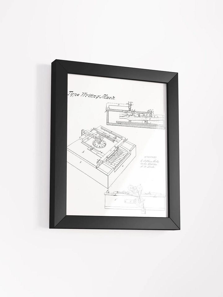 Sholes, Glidden, & Soule – Type Writing Machine (Typewriter) product image (2)