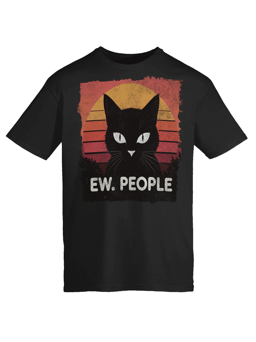Ew. People Retro Cat T-Shirt product image (49)