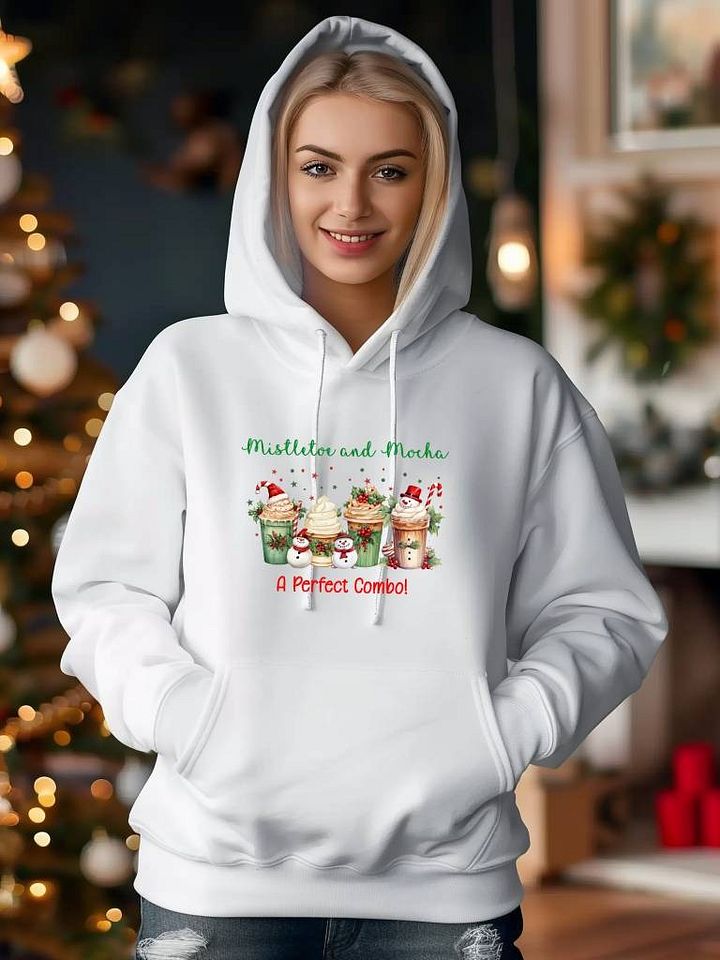 Mistletoe and Mocha - A Perfect Combo Christmas Graphic Hoodie product image (19)