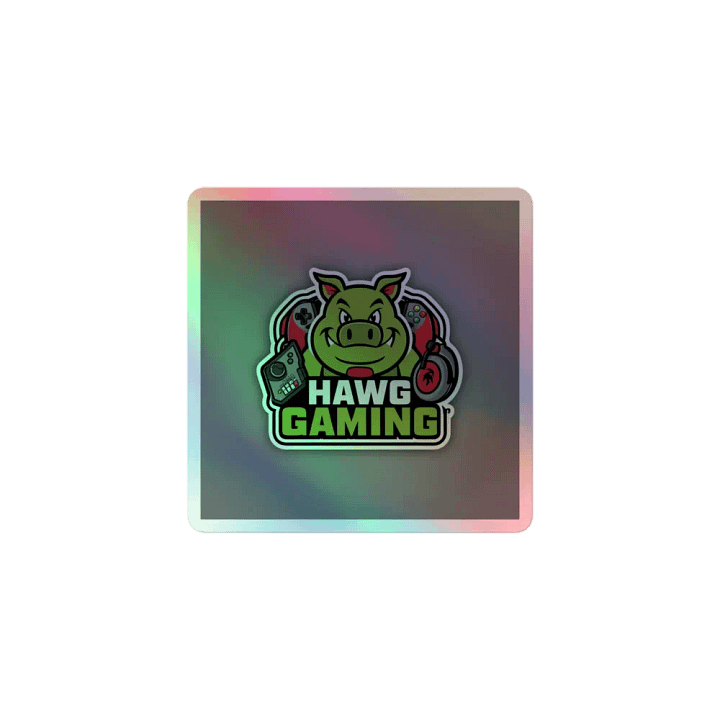 Mischievous HAWG Gaming Holographic Sticker product image (1)