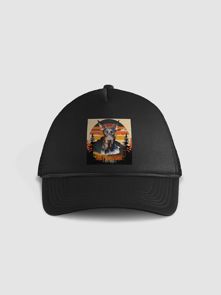 Keep Pushing Ahead Doberman Valucap Foam Trucker Hat product image (2)