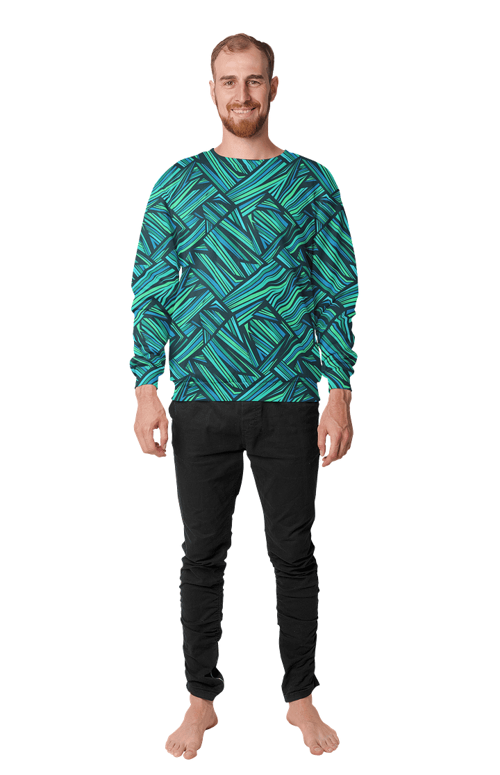 Aqua Angles | Recycled Unisex Sweatshirt product image (1)