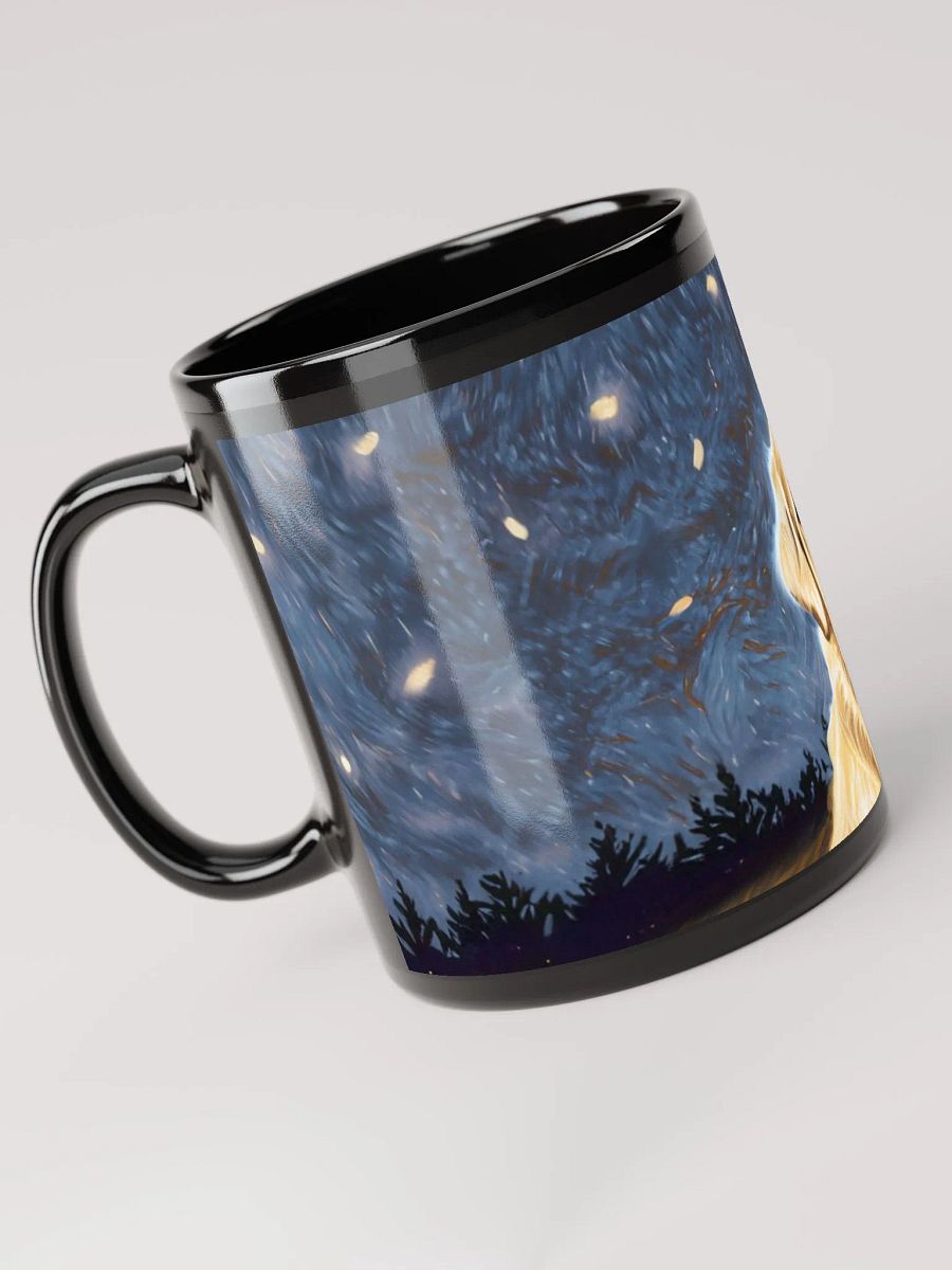 Loyal by the Fire: Black Glossy Mug for Golden Retriever Fans product image (5)