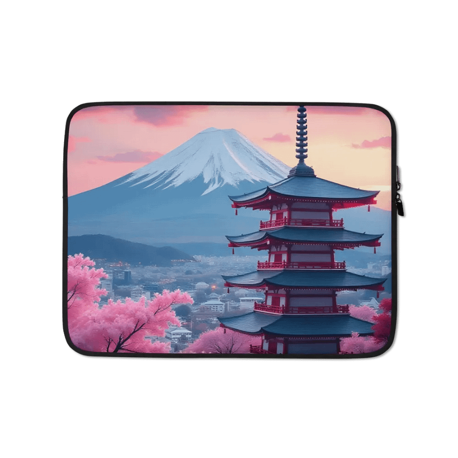 Chureito Pagoda, Fujiyoshida, Japan sleeve case. product image (1)