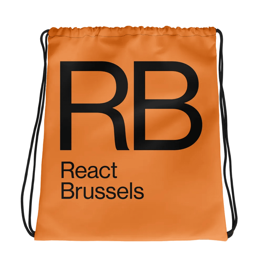 RB All-Over Print Drawstring Bag Orange product image (1)